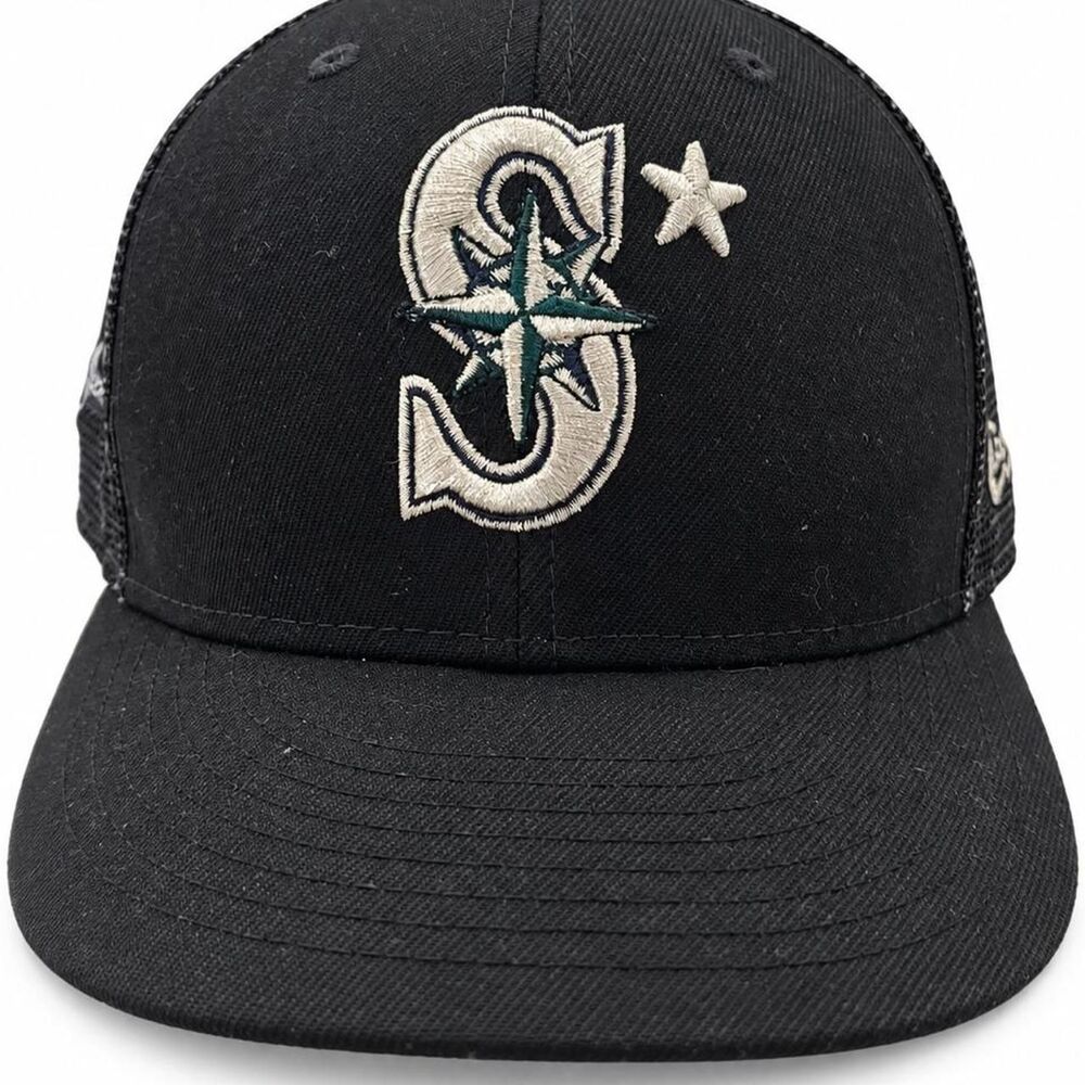 New-era Men's Black and Navy Hat